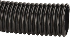 Kuriyama of America - 4" ID x 4.76" OD, 35 Max psi, Full In. Hg, Dry Material Handling & Transfer Hose - Polyurethane, 6" Bend Radius, 100' Coil Length, Black - Americas Industrial Supply