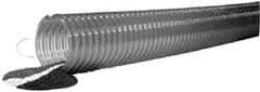 Kuriyama of America - 3" ID x 3.7" OD, 40 Max psi, Full In. Hg, Dry Material Handling & Transfer Hose - Polyurethane, 9" Bend Radius, 60' Coil Length, Clear - Americas Industrial Supply