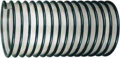 Kuriyama of America - 8" ID, 5 Hg Vac Rating, 4 psi, Polyurethane Vacuum & Duct Hose - 50' Long, Green, 8" Bend Radius, -40 to 150°F - Americas Industrial Supply
