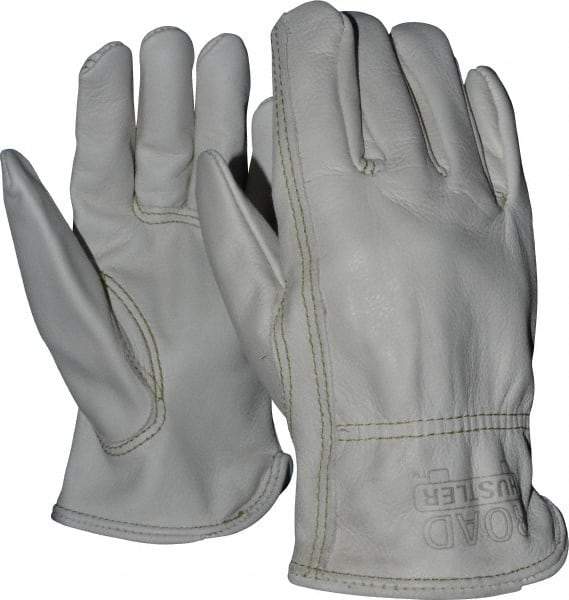 MCR Safety - Size S (7) Grain Cowhide General Protection Work Gloves - For Work & Driver, Uncoated, Slip-On Cuff, Full Fingered, Cream, Paired - Americas Industrial Supply