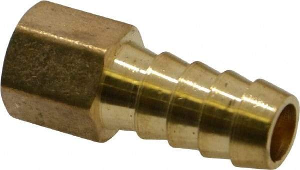 Cerro - 1/8 NPTF Thread Hose Barb x Female NPT Connector - 3/8" ID Hose, Brass - Americas Industrial Supply