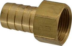 Dixon Valve & Coupling - 3/4 NPSM Thread Hose Barb Gasket Seat x Female NPSM Swivel Connector - 3/4" ID Hose, Brass - Americas Industrial Supply