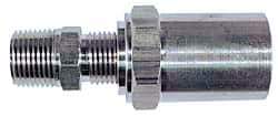 Dixon Valve & Coupling - 1/4 NPTF, Reusable Hose Male Fitting - 1/2" Hose ID x 1" Hose OD - Americas Industrial Supply