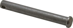 Value Collection - 3/8" Pin Diam, 3" OAL, Standard Clevis Pin - 5/32" Hole, 2-27/32" Usable Length, Uncoated Stainless Steel - Americas Industrial Supply