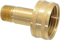 Cerro - 1/4 MPT & 3/4 FGHT Garden Hose Fitting - Brass, Female Hose to Male Pipe Swivel Connector - Americas Industrial Supply