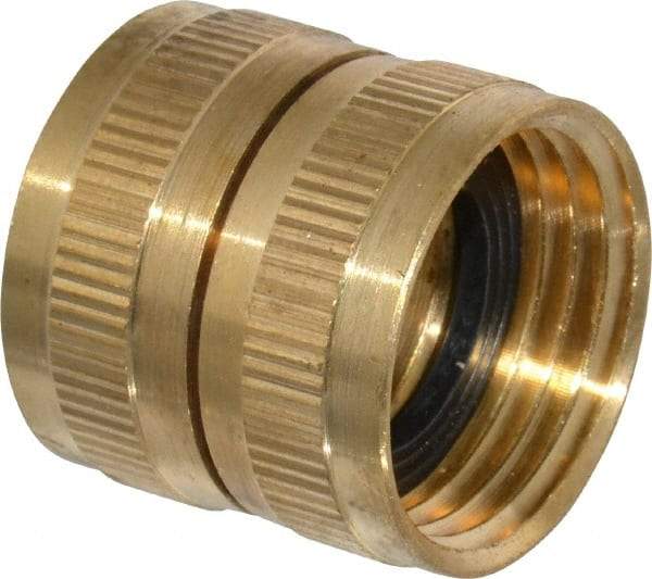 Cerro - 3/4 NH Garden Hose Fitting - Brass, Female Hose to Female Hose Swivel Connector - Americas Industrial Supply