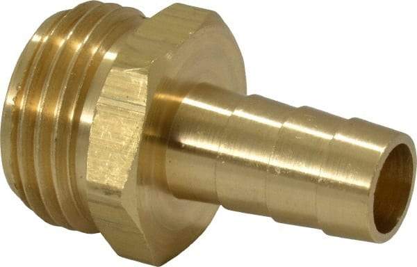 Dixon Valve & Coupling - 3/4 NH Garden Hose Fitting - Brass, Short Shank Male Connector - Americas Industrial Supply