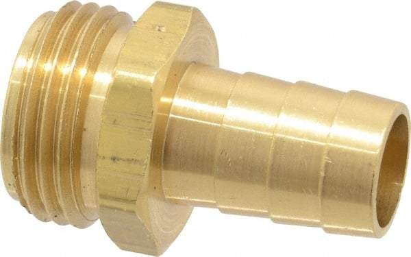 Dixon Valve & Coupling - 3/4 NH Garden Hose Fitting - Brass, Short Shank Male Connector - Americas Industrial Supply