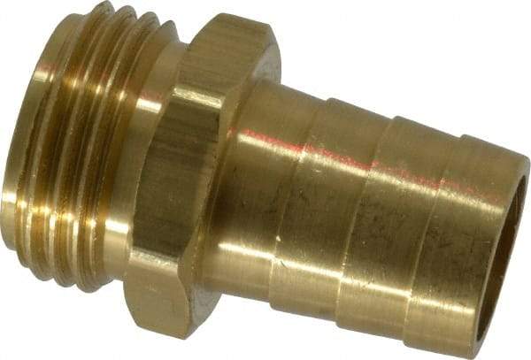 Dixon Valve & Coupling - 3/4 NH Garden Hose Fitting - Brass, Short Shank Male Connector - Americas Industrial Supply