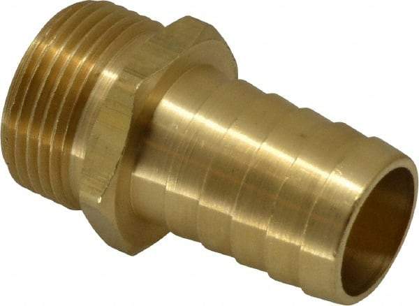 Dixon Valve & Coupling - 1 NH Garden Hose Fitting - Brass, Standard Shank Male Connector - Americas Industrial Supply