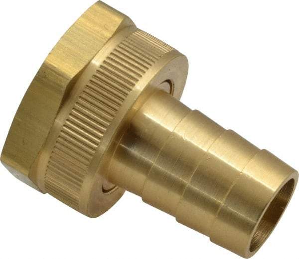 Dixon Valve & Coupling - 3/4 NH Garden Hose Fitting - Brass, Short Shank Female Swivel Connector - Americas Industrial Supply