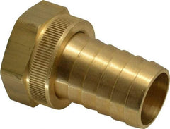 Dixon Valve & Coupling - 1 NH Garden Hose Fitting - Brass, Standard Shank Female Swivel Connector - Americas Industrial Supply