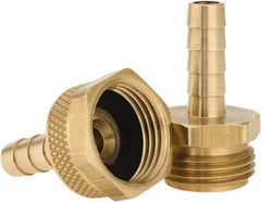 Dixon Valve & Coupling - 3/4 NH Garden Hose Fitting - Brass, Standard Shank Male/Female Set Connector - Americas Industrial Supply