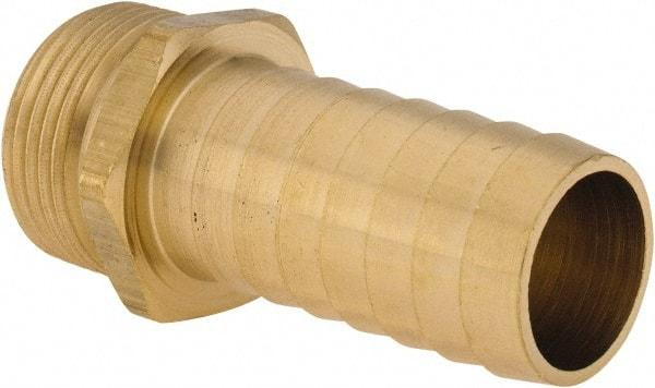 Dixon Valve & Coupling - 1 NH Garden Hose Fitting - Brass, Long Shank Male Connector - Americas Industrial Supply