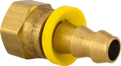 Dixon Valve & Coupling - 3/8" ID 3/8 NPSM Barbed Push On Female Connector - Brass - Americas Industrial Supply