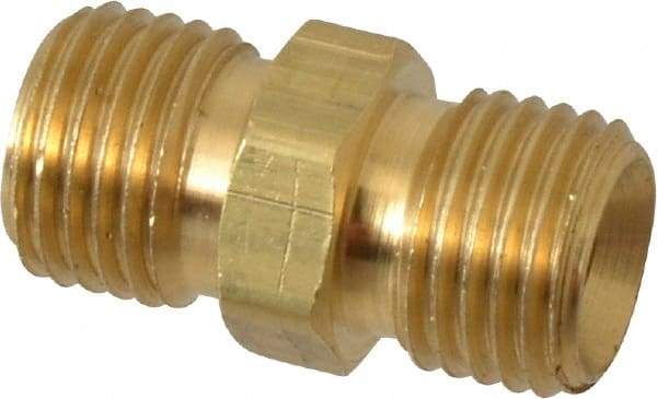 Dixon Valve & Coupling - 1/4 Male Thread, Brass Industrial Pipe Hex Nipple - MNPSM, 1,000 psi - Americas Industrial Supply