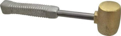 American Hammer - 5 Lb Head 2" Face Brass Head Hammer - 13-1/2" OAL, Aluminum Handle - Americas Industrial Supply