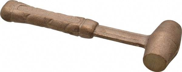 American Hammer - 1/2 Lb Head 3/4" Face Bronze Head Hammer - 6" OAL, Aluminum Handle - Americas Industrial Supply