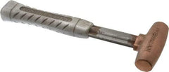 American Hammer - 1-1/2 Lb Head 1" Face Bronze Head Hammer - 11-1/2" OAL, Aluminum Handle - Americas Industrial Supply