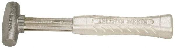 American Hammer - 1 Lb Head 1" Face Zinc Aluminum Alloy Nonmarring Hammer - 11-1/2" OAL, Aluminum Handle - Americas Industrial Supply