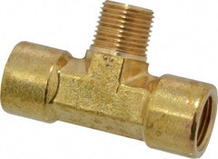 Cerro - 3/8 Male Thread x 3/8 Female Thread, Brass Industrial Pipe Male Branch Tee - MNPTF x FNPTF, 1,200 psi - Americas Industrial Supply