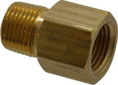 Dixon Valve & Coupling - 1/2 Male Thread x 1/2 Female Thread, Brass Industrial Pipe Adapter - MNPTF x FNPTF, 1,000 psi - Americas Industrial Supply