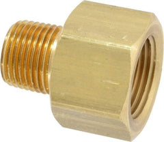 Dixon Valve & Coupling - 1/2 Male Thread x 3/4 Female Thread, Brass Industrial Pipe Adapter - MNPTF x FNPTF, 1,000 psi - Americas Industrial Supply