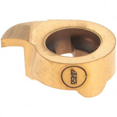Iscar - 11095000GIQR Grade IC528, 0.95mm Cutting Width Carbide Grooving Insert - 1.8mm Max Depth of Cut, Right Hand, TiCN/TiN Finish - Americas Industrial Supply