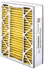 Made in USA - 16" Noml Height x 25" Noml Width x 5" Noml Depth, 35 to 45% Capture Efficiency, Wire-Backed Pleated Air Filter - MERV 8, Cotton/Polyester, Integrated Beverage Board Frame, 300 Max FPM, 833 CFM, For Honeywell 203719 - Americas Industrial Supply