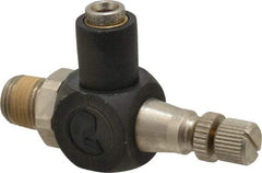 Norgren - 5/32" Tube Inlet x 1/8" NPT Outlet Flow Control Valve - 0 to 150 psi & Plated Brass Material - Americas Industrial Supply