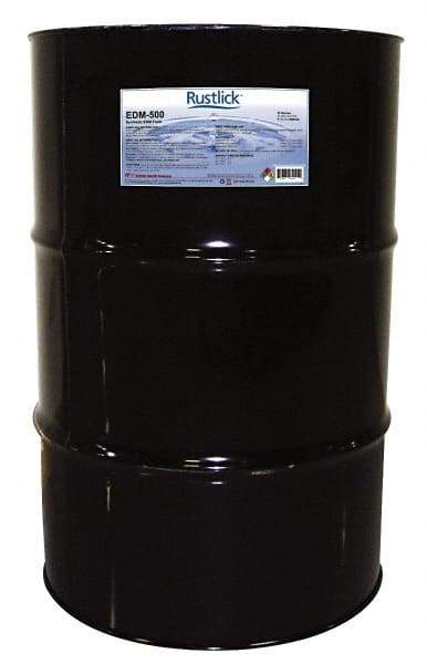 Value Collection - Rustlick EDM-500, 55 Gal Drum EDM/Dielectric Fluid - Synthetic, For Electric Discharge Machining - Americas Industrial Supply