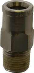 Norgren - 1/4" Outside Diam, 1/8 BSPT, Nickel Plated Brass Push-to-Connect Tube Male Connector - 260 Max psi, Tube to Male Connection - Americas Industrial Supply