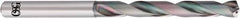 OSG - 9.5mm 140° Solid Carbide Jobber Drill - EgiAs Finish, Right Hand Cut, Spiral Flute, Straight Shank, 136mm OAL - Americas Industrial Supply