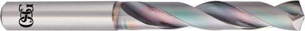 OSG - 31/64" 140° Solid Carbide Jobber Drill - EgiAs Finish, Right Hand Cut, Spiral Flute, Straight Shank, 124mm OAL - Americas Industrial Supply