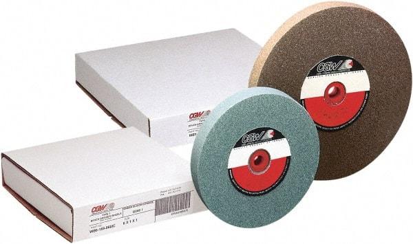 CGW Abrasives - 24 Grit Aluminum Oxide Bench & Pedestal Grinding Wheel - 8" Diam x 1-1/4" Hole x 1" Thick, 3600 Max RPM, Vitrified Bond - Americas Industrial Supply