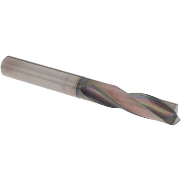 OSG - 3/8" 180° Spiral Flute Solid Carbide Screw Machine Drill Bit - Americas Industrial Supply