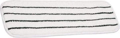 Ability One - 6" Long x 5" Wide Microfiber Dust Mop Pad - Hook & Loop, White, Looped Head - Americas Industrial Supply