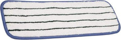 Ability One - 6" Long x 5" Wide Microfiber Dust Mop Pad - Hook & Loop, White, Looped Head - Americas Industrial Supply