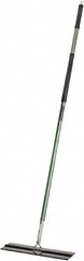 Ability One - 55" Long x 6" Wide Microfiber Dust Flat Mop - Hook & Loop, Green, Looped Head, Launderable - Americas Industrial Supply