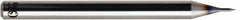 OSG - 0.08mm, 120° Point, Solid Carbide Micro Drill Bit - 38mm OAL, 0.88mm Flute Length, 1/8" Shank Diam, Series 5325 - Americas Industrial Supply