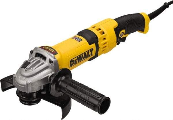 DeWALT - 4-1/2, 5 & 6" Wheel Diam, 9,000 RPM, Corded Angle & Disc Grinder - 5/8-11 Spindle, 120 Volts, 13 Amps - Americas Industrial Supply