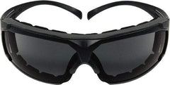 3M - Clear Lenses, Framed Safety Glasses - Anti-Fog, Gray Frame, Size Universal, Wrap Around - Americas Industrial Supply