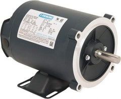 Leeson - 1/2 Max hp, 1,800 Max RPM, Electric AC DC Motor - 230/460 V Input, Three Phase, S56C Frame, C-Face with Base Mount, TENV Enclosure - Americas Industrial Supply