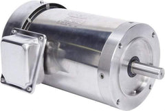 Leeson - 2 Max hp, 1,800 Max RPM, Premium Efficient Electric AC DC Motor - 230/460 V Input, Three Phase, 145TC Frame, C-Face Mount, TEFC Enclosure - Americas Industrial Supply