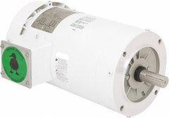 Leeson - 2 Max hp, 1,800 Max RPM, Premium Efficient Electric AC DC Motor - 230/460 V Input, Three Phase, 145TC Frame, C-Face Mount, TEFC Enclosure - Americas Industrial Supply