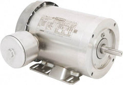 Leeson - 1 Max hp, 1,800 Max RPM, Premium Efficient Electric AC DC Motor - 230/460 V Input, Three Phase, 56C Frame, C-Face with Base Mount, TEFC Enclosure - Americas Industrial Supply
