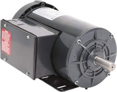 Leeson - 2 Max hp, 1,800 Max RPM, Capacitor Start Electric AC DC Motor - 115-208/230 V Input, Single Phase, 56HZ Frame, Rigid Base Mount, TEFC Enclosure - Americas Industrial Supply