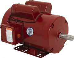 Leeson - 1-1/2 Max hp, 1,800 Max RPM, Electric AC DC Motor - 115/208-230 V Input, Single Phase, 56HZ Frame, Rigid Base Mount, TEFC Enclosure - Americas Industrial Supply