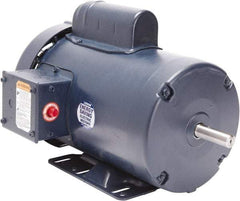 Leeson - 1/2 Max hp, 1,800 Max RPM, Capacitor Start Electric AC DC Motor - 115/230 V Input, Single Phase, S56C Frame, C-Face Mount, TEFC Enclosure - Americas Industrial Supply