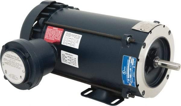 Leeson - 1 hp 1,800 Max RPM Explosion Proof Motor - 56C NEMA Frame, 230/460 Volts, 85.5% Efficiency at Full Load - Americas Industrial Supply